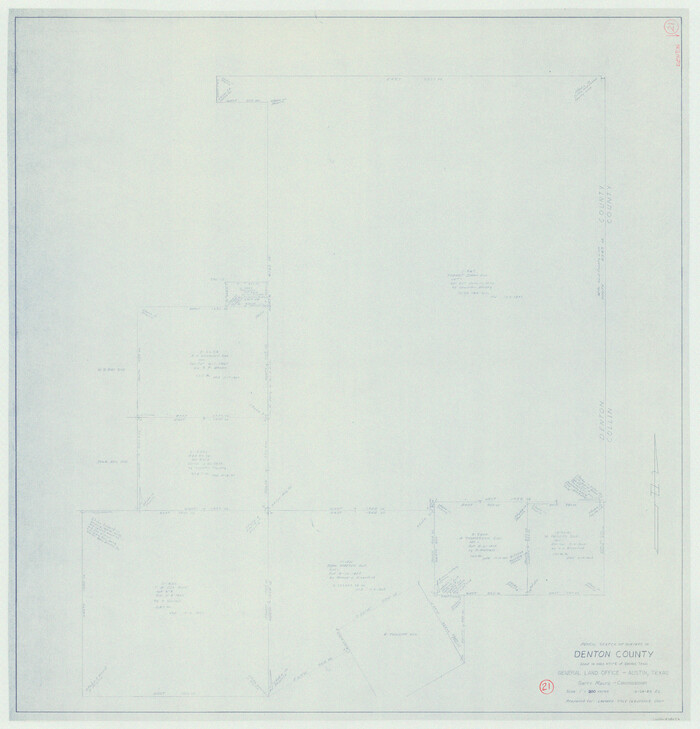 68626, Denton County Working Sketch 21, General Map Collection