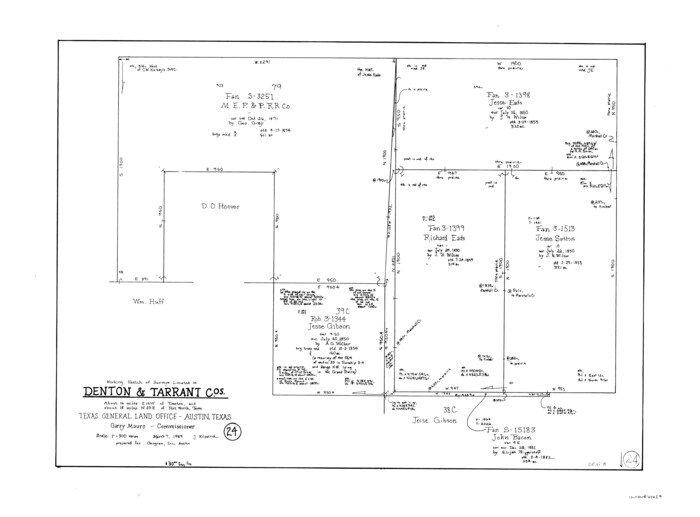 68629, Denton County Working Sketch 24, General Map Collection