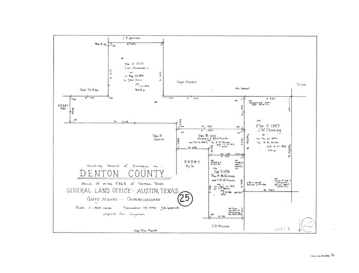 68630, Denton County Working Sketch 25, General Map Collection