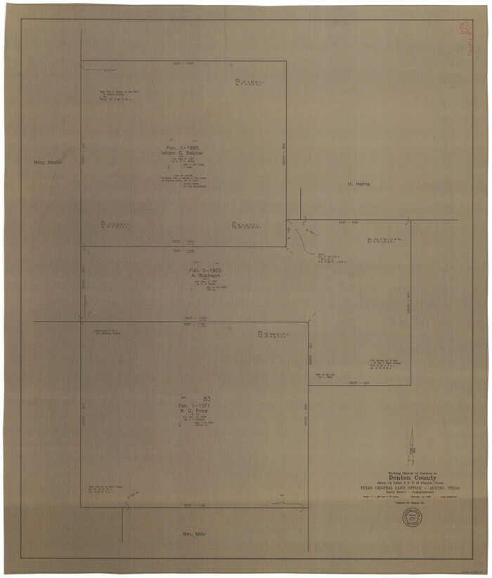 68632, Denton County Working Sketch 27, General Map Collection
