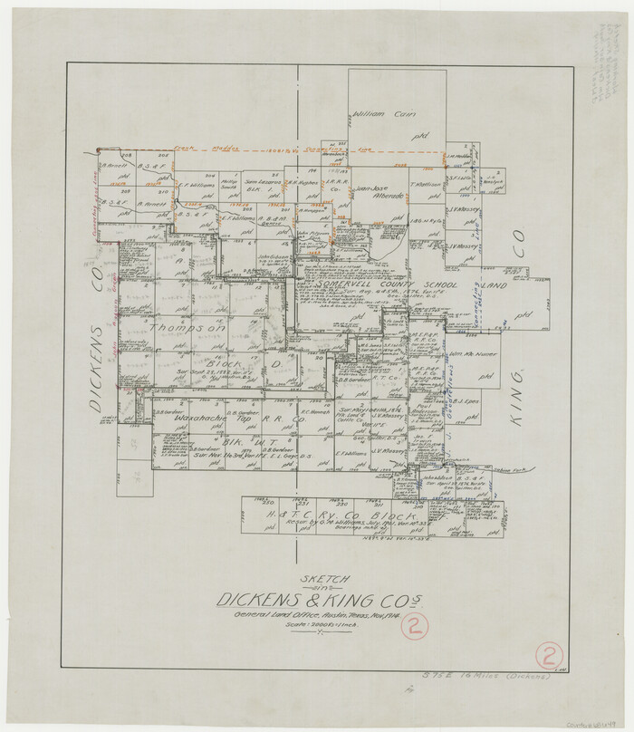 68649, Dickens County Working Sketch 2, General Map Collection