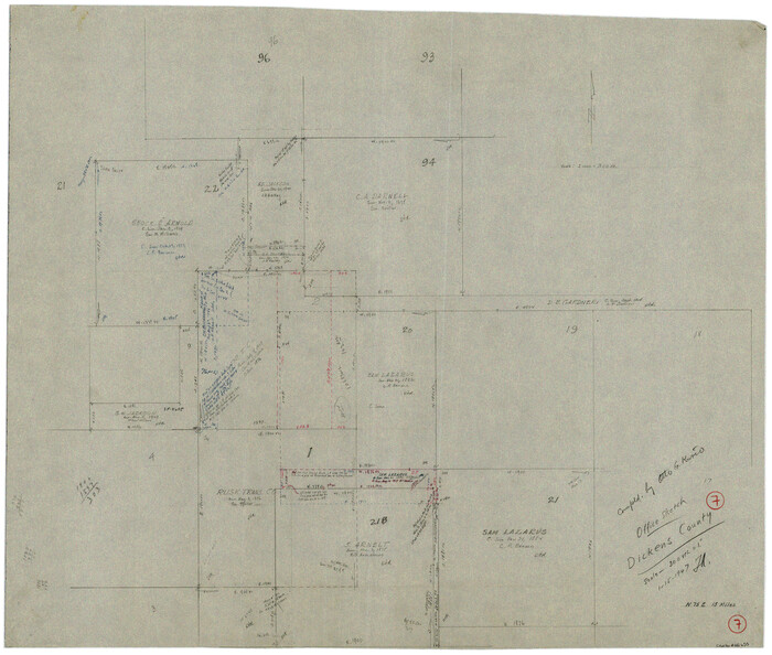 68655, Dickens County Working Sketch 7, General Map Collection
