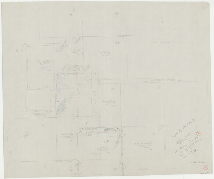 68655, Dickens County Working Sketch 7, General Map Collection