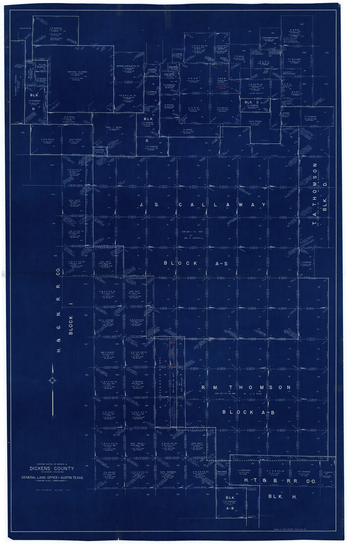 68656, Dickens County Working Sketch 8, General Map Collection
