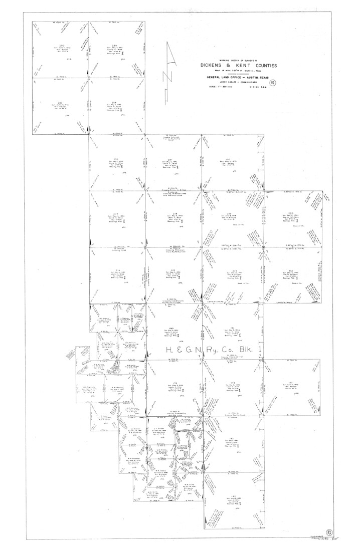 68658, Dickens County Working Sketch 10, General Map Collection