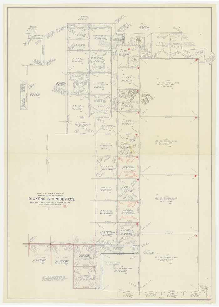 68659, Dickens County Working Sketch 11, General Map Collection