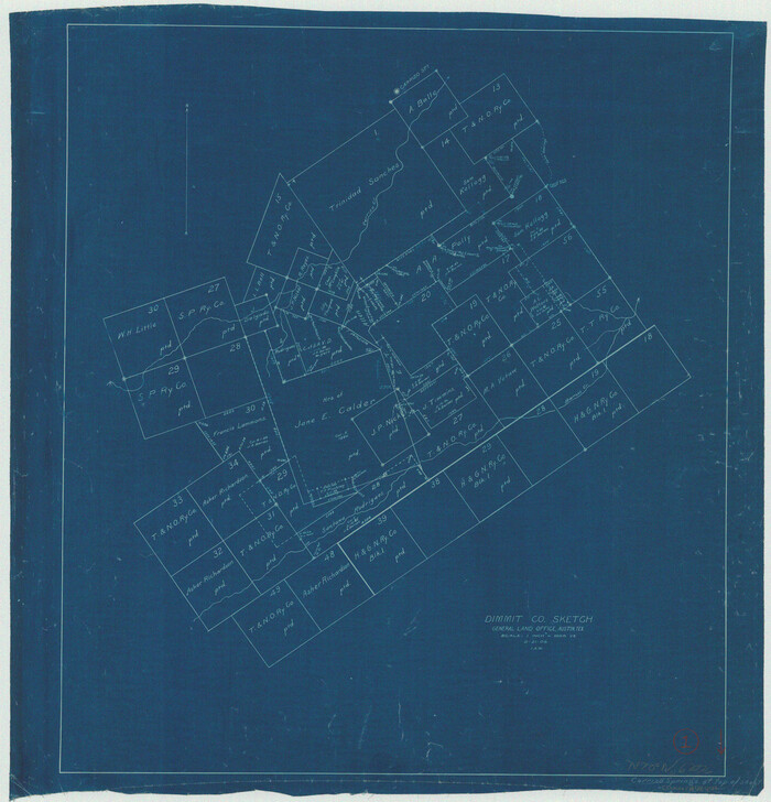 68662, Dimmit County Working Sketch 1, General Map Collection