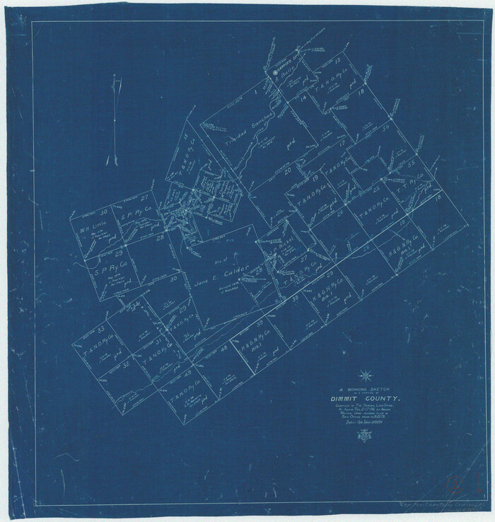 68663, Dimmit County Working Sketch 2, General Map Collection