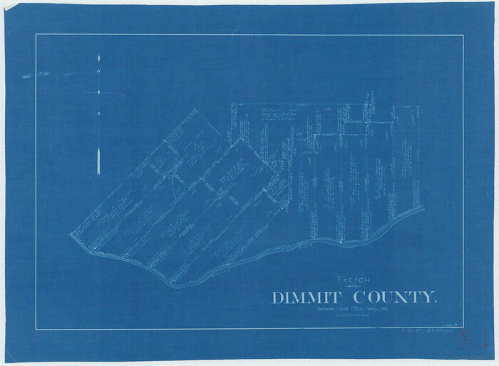 68664, Dimmit County Working Sketch 3, General Map Collection