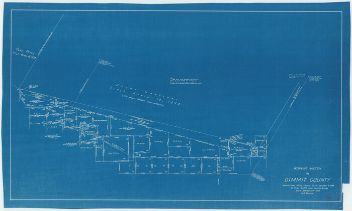 68671, Dimmit County Working Sketch 10, General Map Collection