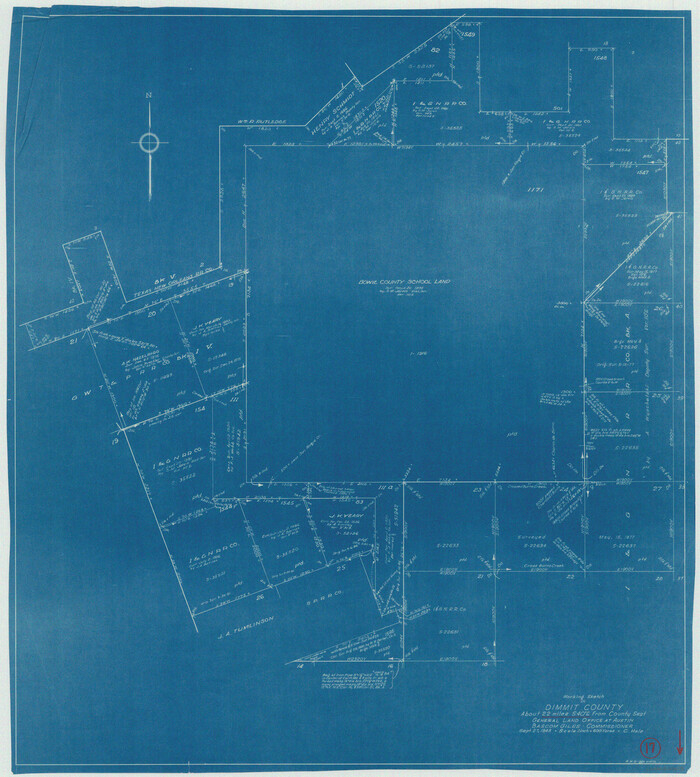 68678, Dimmit County Working Sketch 17, General Map Collection