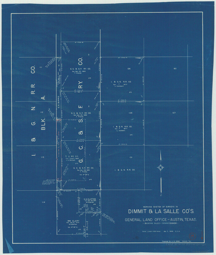 68680, Dimmit County Working Sketch 19, General Map Collection