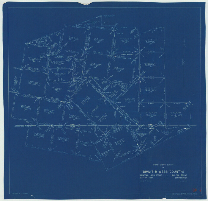68683, Dimmit County Working Sketch 22, General Map Collection