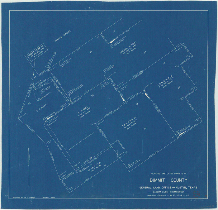 68684, Dimmit County Working Sketch 23, General Map Collection