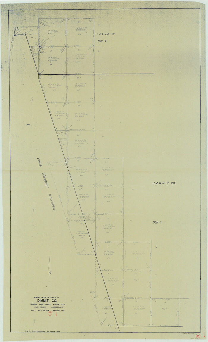 68690, Dimmit County Working Sketch 29, General Map Collection