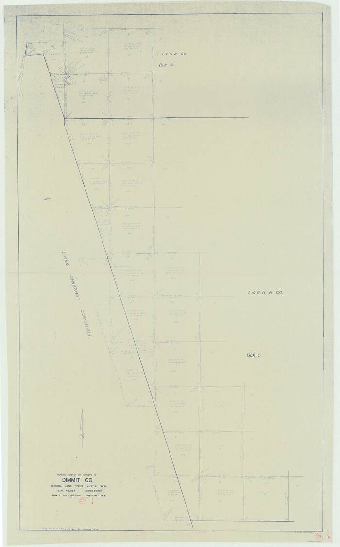 68690, Dimmit County Working Sketch 29, General Map Collection