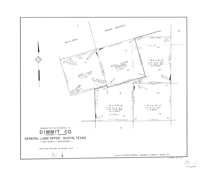 68691, Dimmit County Working Sketch 30, General Map Collection