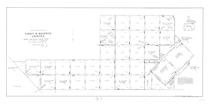 68694, Dimmit County Working Sketch 33, General Map Collection