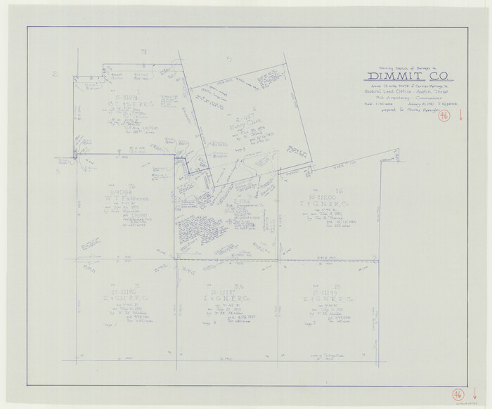 68707, Dimmit County Working Sketch 46, General Map Collection