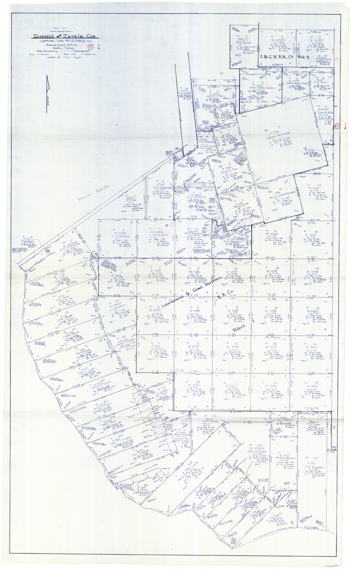 68708, Dimmit County Working Sketch 47, General Map Collection
