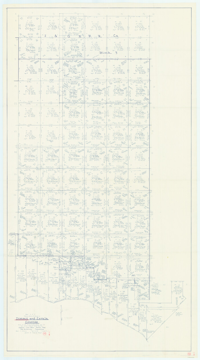 68709, Dimmit County Working Sketch 48, General Map Collection