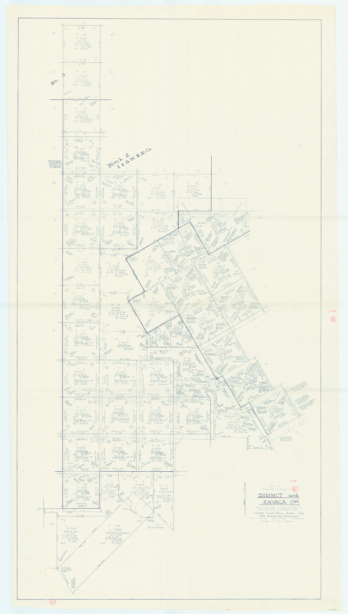 68710, Dimmit County Working Sketch 49, General Map Collection