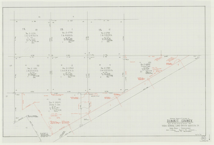 68713, Dimmit County Working Sketch 52, General Map Collection
