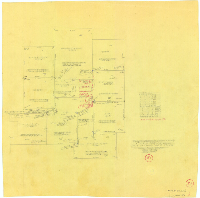 68723, Duval County Working Sketch 10, General Map Collection