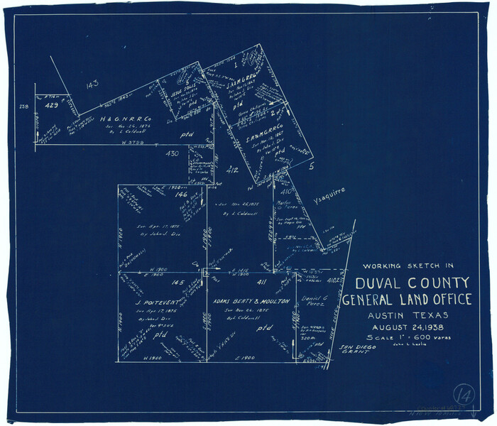 68727, Duval County Working Sketch 14, General Map Collection