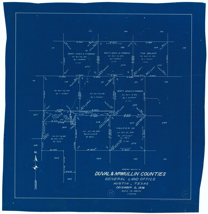 68728, Duval County Working Sketch 15, General Map Collection