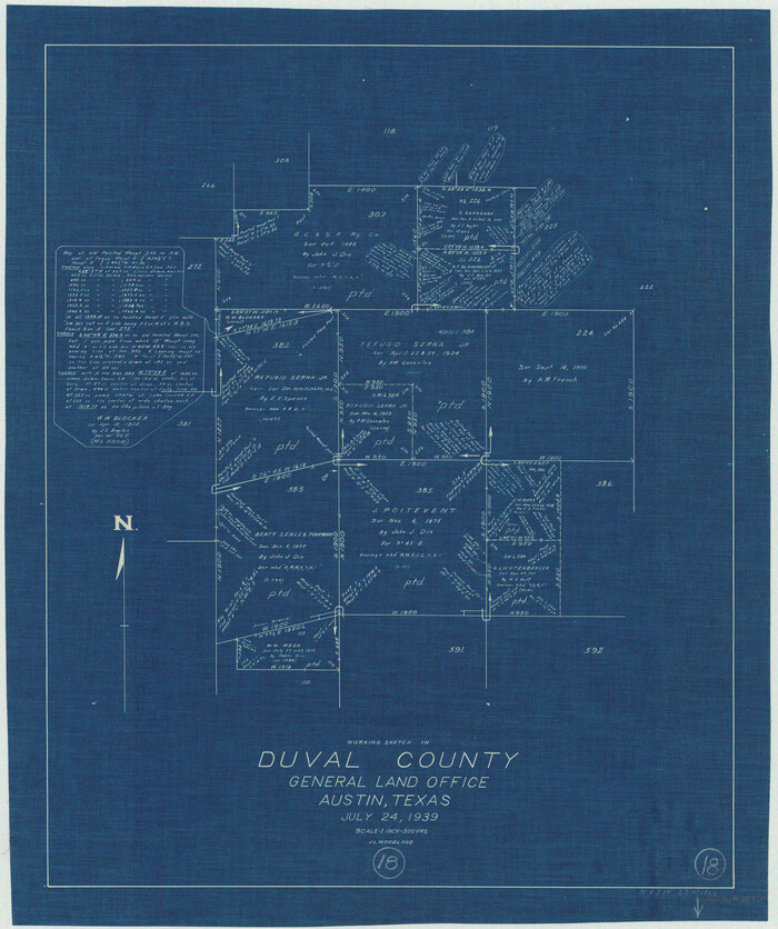 68731, Duval County Working Sketch 18, General Map Collection