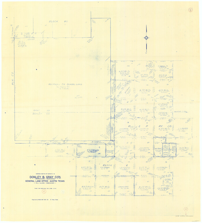 68737, Donley County Working Sketch 4, General Map Collection