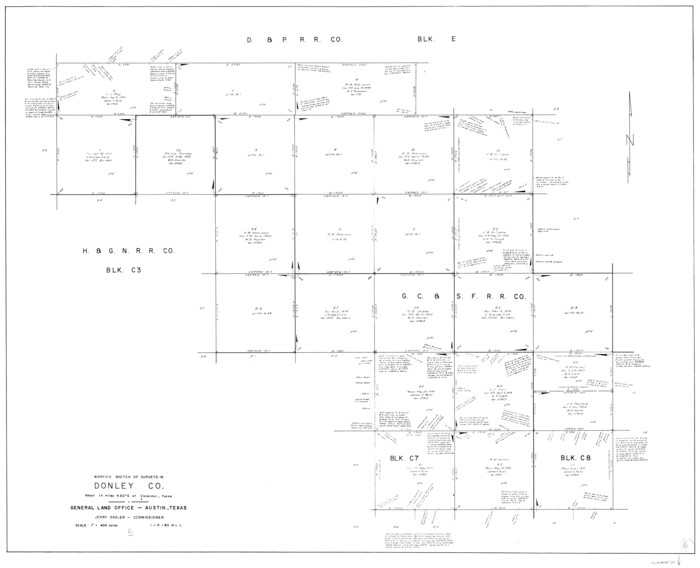 68739, Donley County Working Sketch 6, General Map Collection
