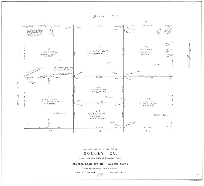68740, Donley County Working Sketch 7, General Map Collection