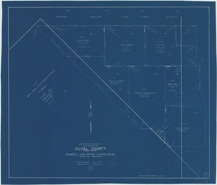 68755, Duval County Working Sketch 31, General Map Collection