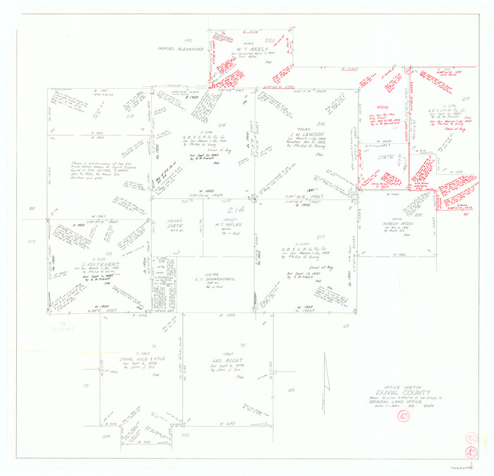 68769, Duval County Working Sketch 45, General Map Collection