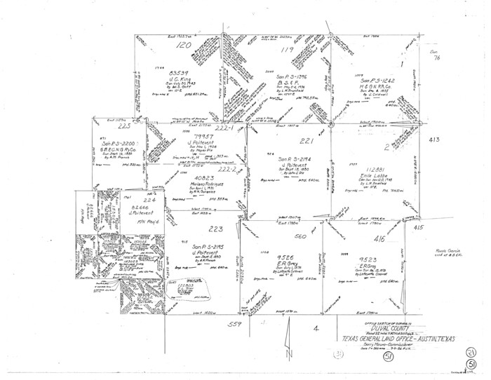 68775, Duval County Working Sketch 51, General Map Collection