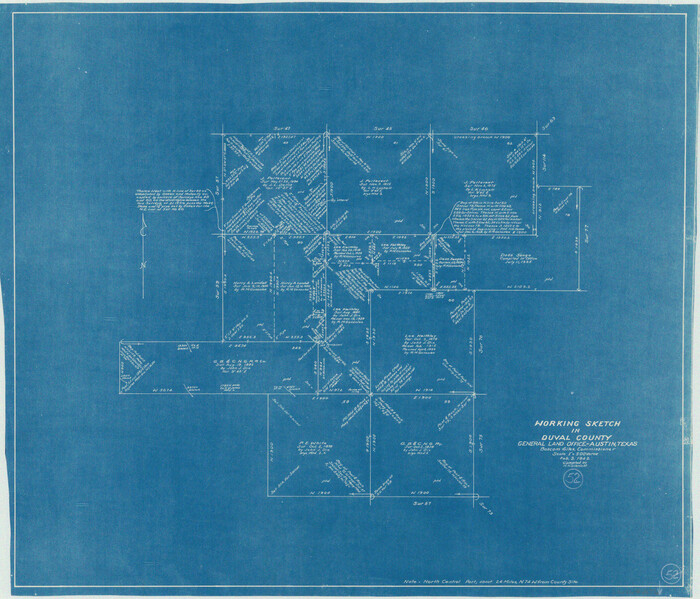 68776, Duval County Working Sketch 52, General Map Collection