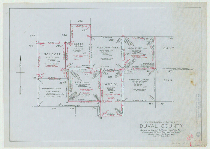 68778, Duval County Working Sketch 54, General Map Collection
