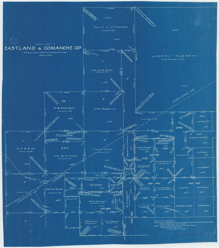 68793, Eastland County Working Sketch 12, General Map Collection