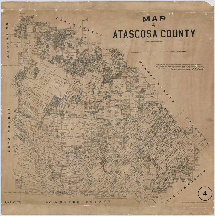 688, Map of Atascosa County, Texas, Maddox Collection