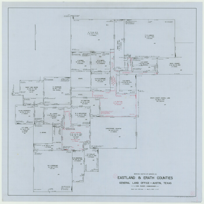 68812, Eastland County Working Sketch 31, General Map Collection