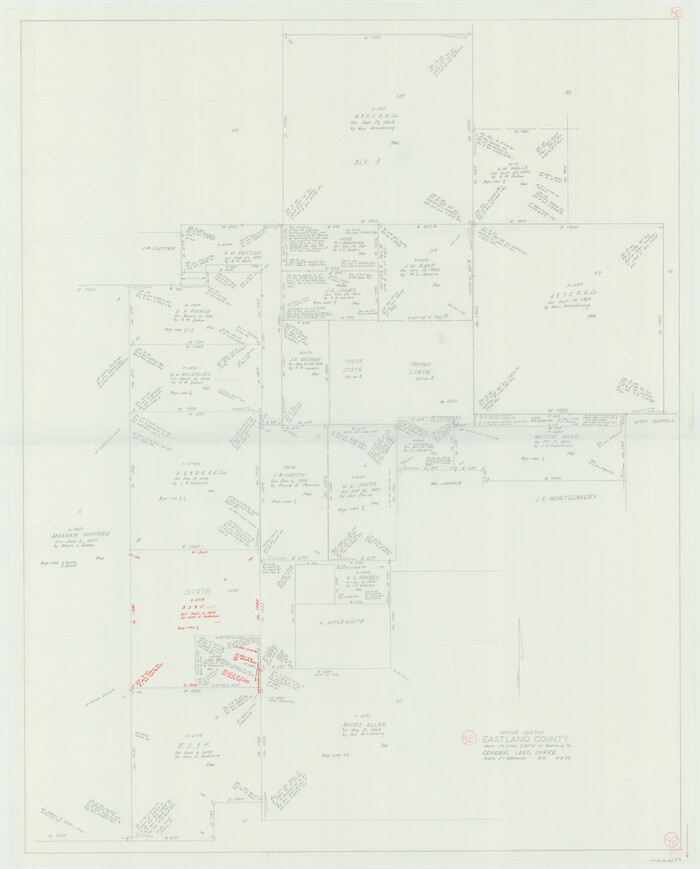 68823, Eastland County Working Sketch 42, General Map Collection