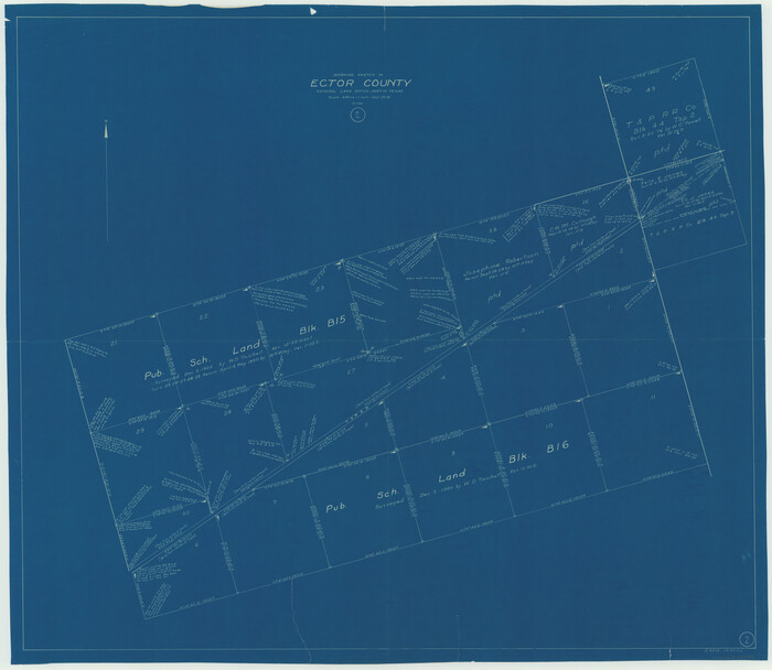 68845, Ector County Working Sketch 2, General Map Collection
