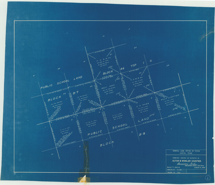 68847, Ector County Working Sketch 4, General Map Collection