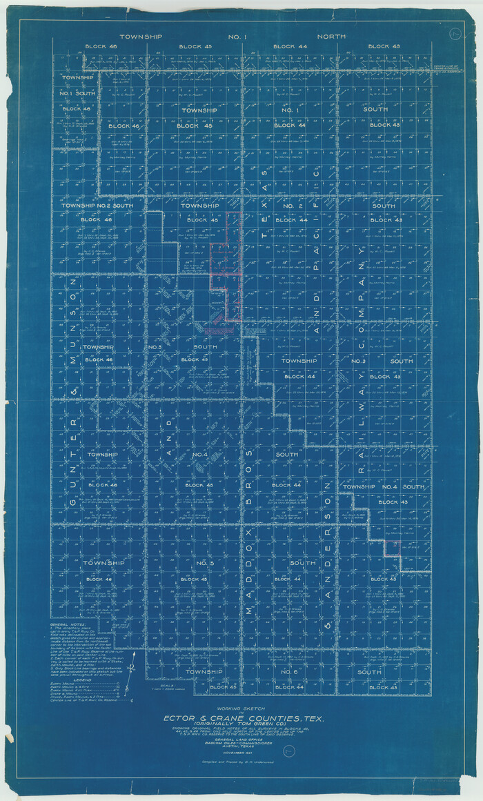 68850, Ector County Working Sketch 7, General Map Collection