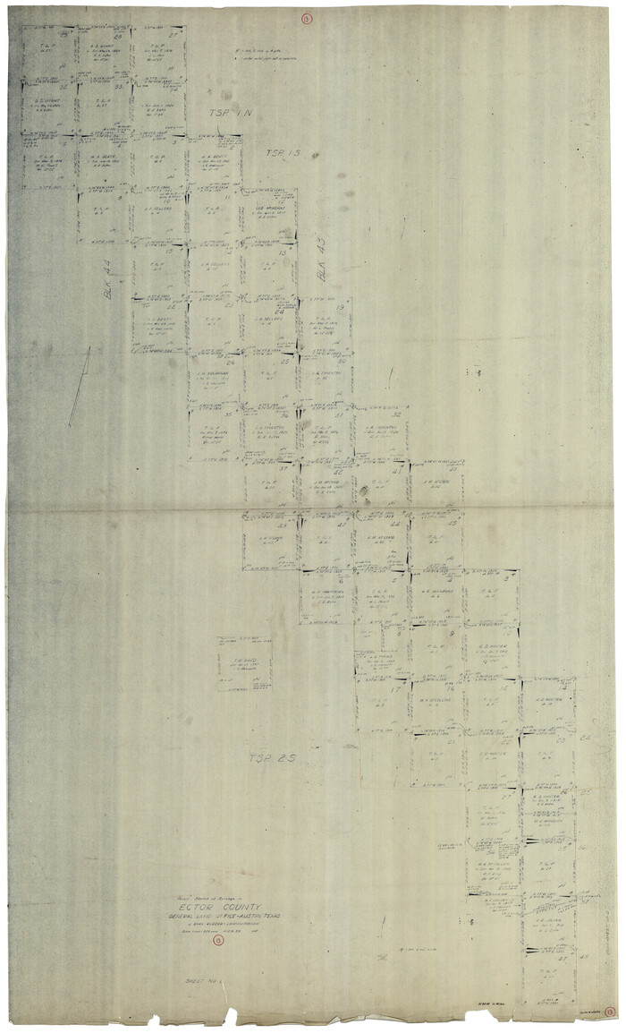 68856, Ector County Working Sketch 13, General Map Collection
