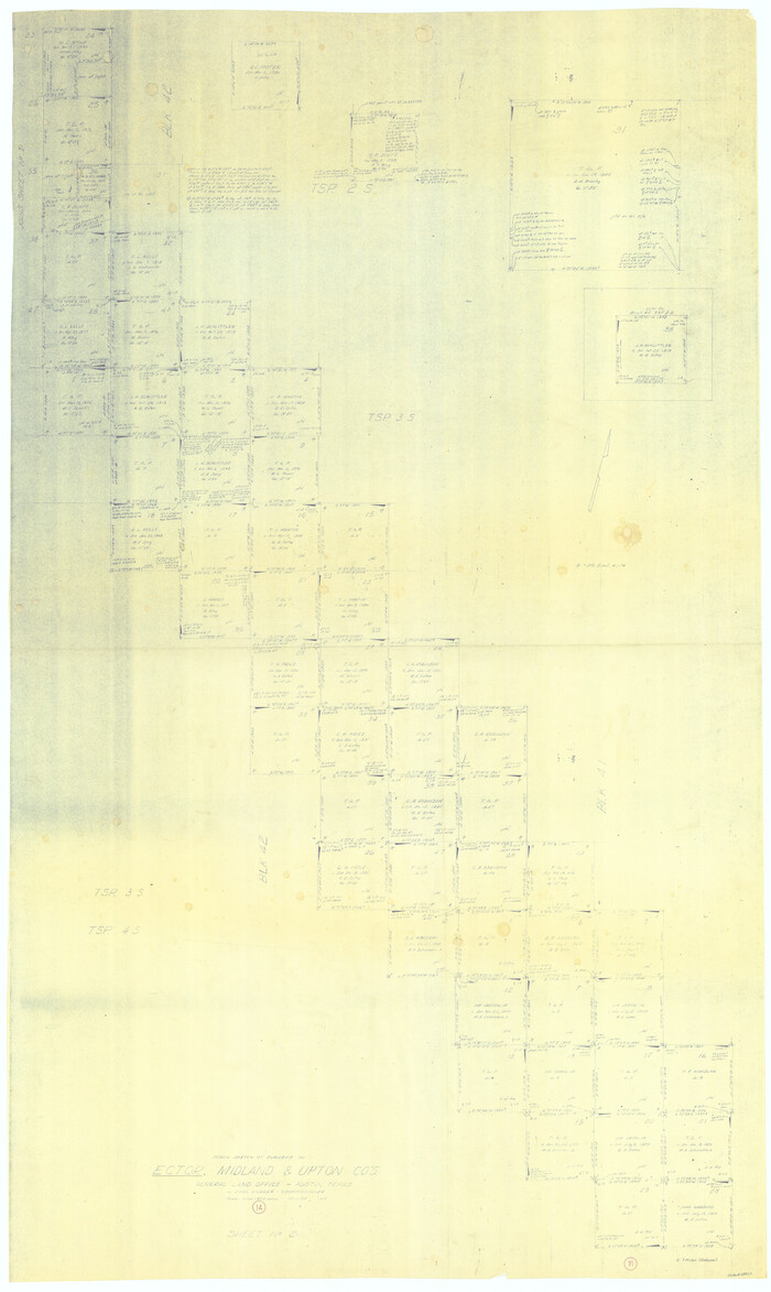 68857, Ector County Working Sketch 14, General Map Collection