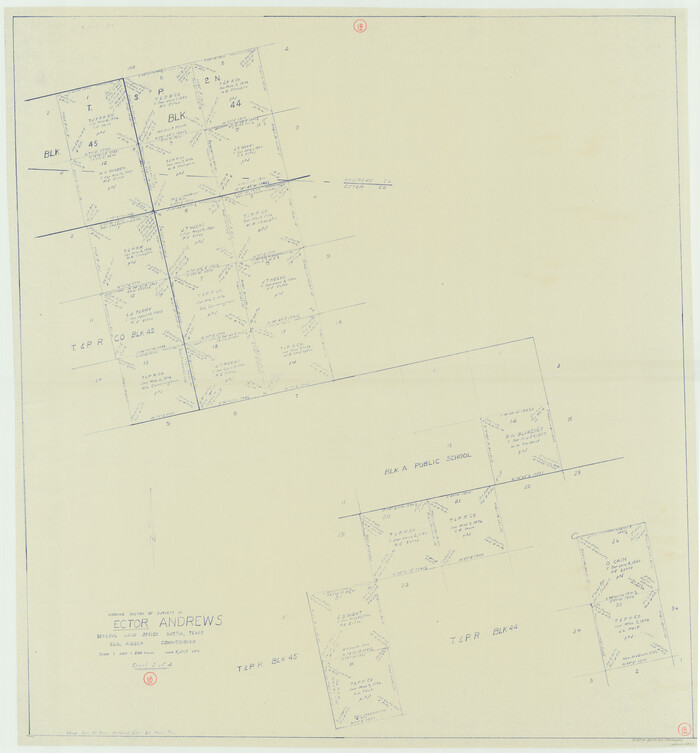 68861, Ector County Working Sketch 18, General Map Collection