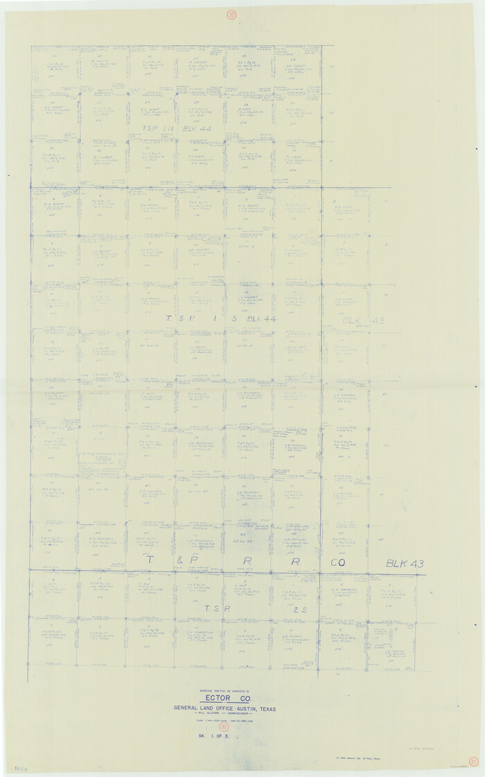 68863, Ector County Working Sketch 20, General Map Collection